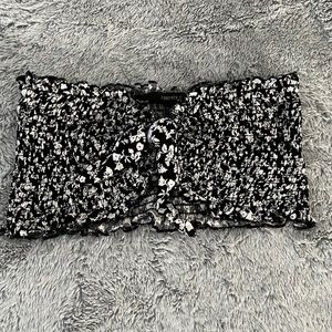 Floral Tie Bandeau Top